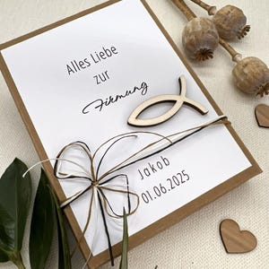 Zur Firmung personalisiertes Geschenkschachtel Geldgeschenk mit Reagenzglas Karte Verpackung Firmungsgeschenk für Geld mit Namen