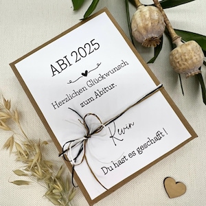 Personalisiertes Geschenkschachtel für bestandenes Abitur Gratulation zum Abi Geldgeschenk mit Reagenzglas Verpackung  für Geld mit Namen.