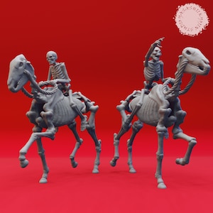 Skeleton Rider - 3D Printed Mini for Tabletop Gaming, Dungeons and Dragons, Pathfinder, Kings of War and other RPG&#39;s