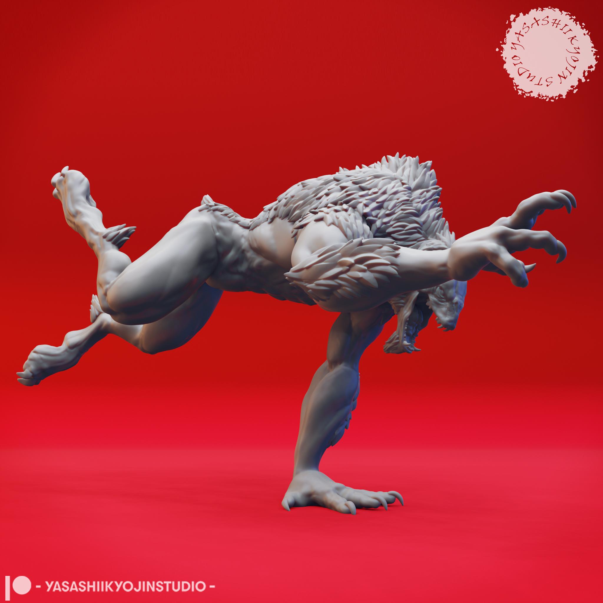 Quaggoth Mini Quaggoth - Lunging - 3D Printed Mini for Tabletop Gaming, Dungeons and ...