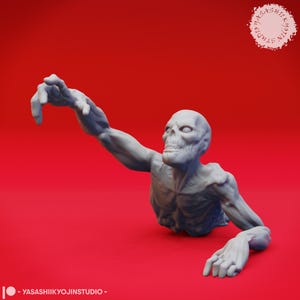 Zombie - Crawling - 3D Printed Mini for Tabletop Gaming, Dungeons and Dragons, Pathfinder, Kings of War and other RPG&#39;s