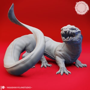 Frostsalamander - 3D Gedruckt Mini für Tabletop Gaming, Dungeons and Dragons, Pathfinder, Kings of War und andere RPG&#39;s
