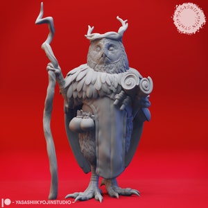Owlin - Druide - Mini imprimante 3D pour jeux de table, donjons et dragons, Pathfinder, Kings of War et autres RPG