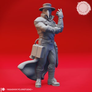 Plague Doctor Artificer - 3D Printed Mini for Tabletop Gaming, Dungeons and Dragons, Pathfinder, Kings of War and other RPG&#39;s