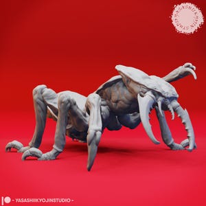 Ankheg - Crawling - 3D Printed Mini for Tabletop Gaming, Dungeons and Dragons, Pathfinder, Kings of War and other RPG&#39;s