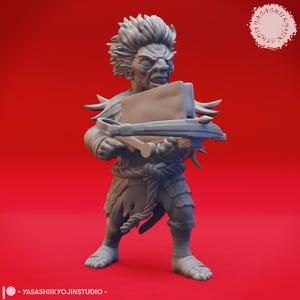 Derro - Repeating Crossbow - 3D Printed Mini for Tabletop Gaming, Dungeons and Dragons, Pathfinder, Kings of War and other RPG&#39;s