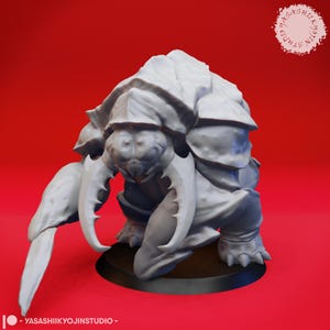 Umber Hulk - Stalking - 3D Printed Mini for Tabletop Gaming, Dungeons and Dragons, Pathfinder, Kings of War and other RPG's