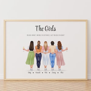 Personalised Best Friend Print, Best Friend Gift, Friendship Group Gift, Friendship Gift, Meaningful Gift for Friends, Birthday Gifts