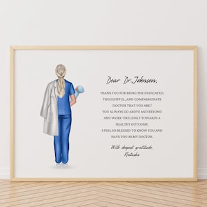 Personalised Midwife Print, Nurse Print, Thank you gift, Best Friend Print, Doctor Print, Scrub Life, Thank you nurse, Nurse Team, Keepsake