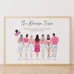 Colleague Leaving Gift, Personalised Coworker Print, Team Member Goodbye Colleague Gift, Sorry You&#39;re Leaving Retirement, Gift For Women