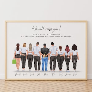 Colleague gift, Coworker gift, Coworker print, Colleague friend, Colleague leaving gift, Coworker goodbye gift, New job gift, Team member
