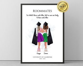 Roommate Graduation Gift, Roommates Gifts, Graduation Gift for Roommate, Personalized Roommate Gift, Romie Grad Gift, Roommates Gifts