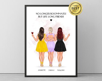 Décor de dortoir pour College Girl Wall Art Dorm Room Decor Dorm Wall Decor College Dorm Wall Art Dorm Room Wall Decor Roommate Cadeau pour colocataire