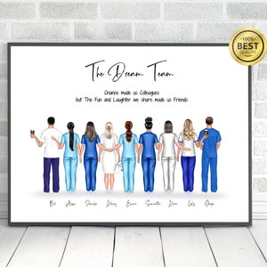 Impresión de enfermera personalizada, regalo de enfermera, impresión de mejor amigo, regalo de veterinario, impresión de médico, Scrub Life, gracias enfermera, equipo de enfermería, colegas médicos