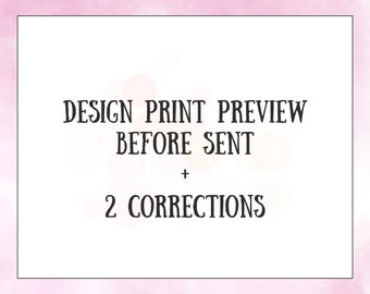 Design Print review before sent +  2 Corrections