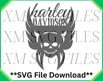 Harley Davidson SVG File, SVG Digital Download, Instant Download SVG File, svg Cutting File, Svg Print