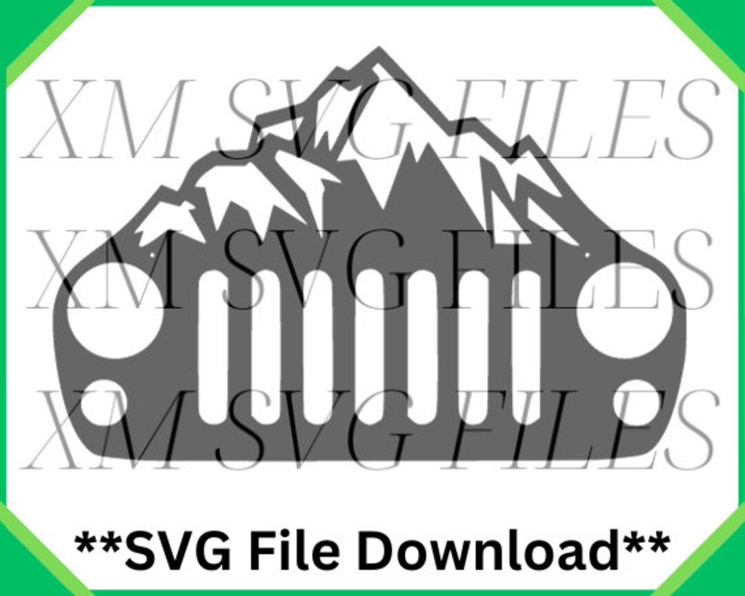Truck Grill SVG File SVG Digital Download Instant Download Etsy