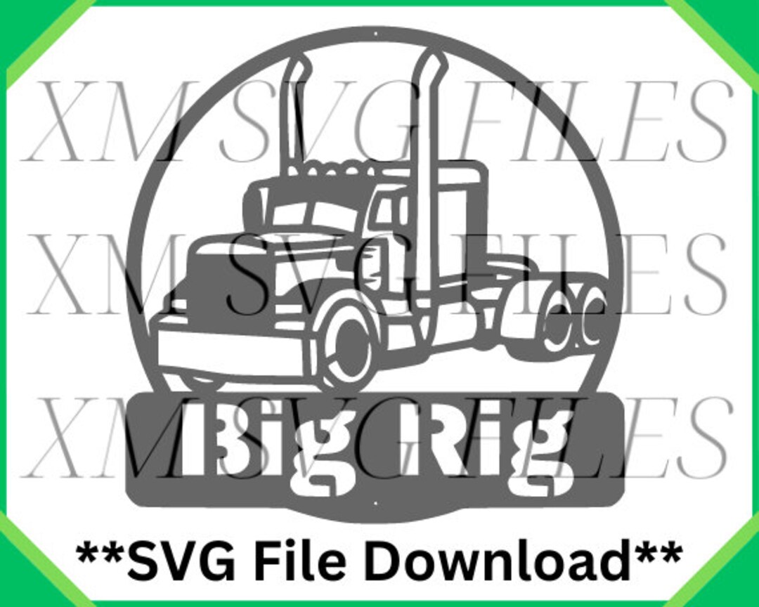 Dig Rig Svg Archivo SVG de Big Rig descarga digital SVG archivo SVG de - Etsy España