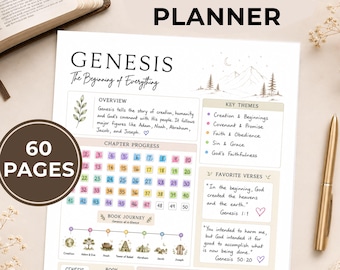 Bible Reading Planner Books of The Bible Tracker Old and New Testament