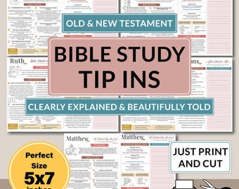 Bible Tip Ins Printable Bible Study in a Year