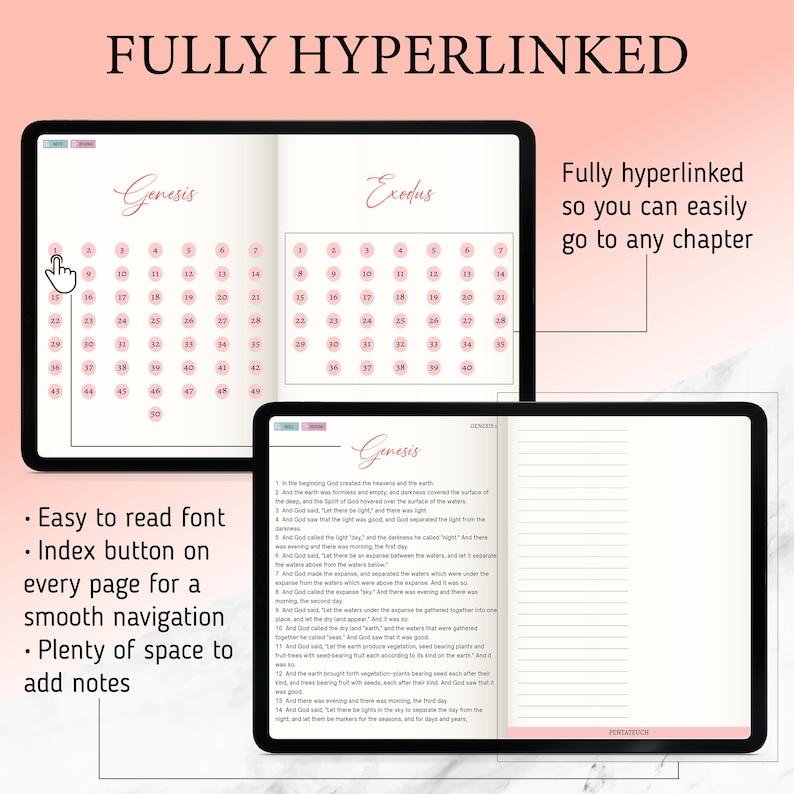 Digital Bible Journal for Goodnotes: Study Templates, Gratitude Log ...