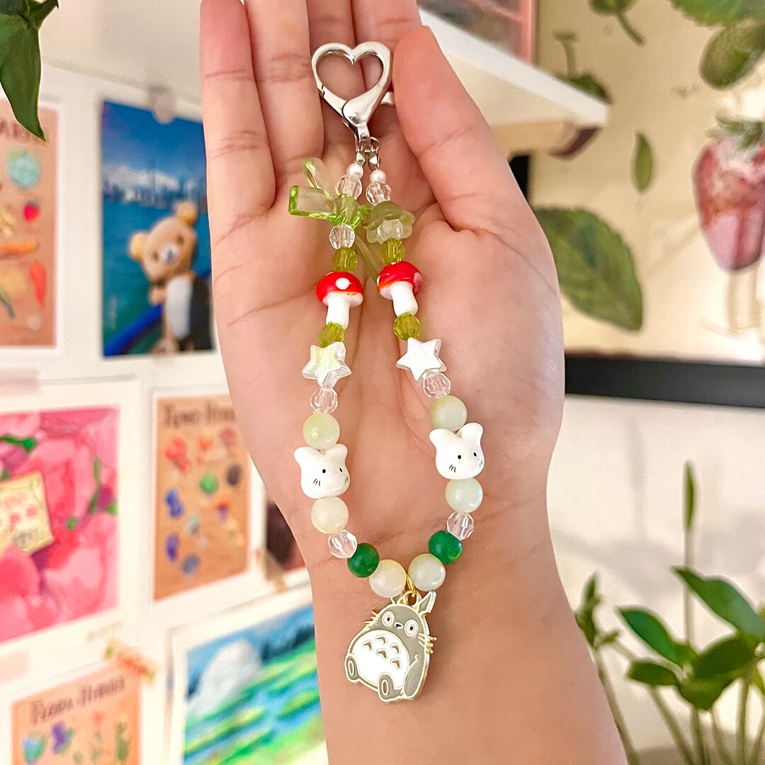 Studio Ghibli Phone Charm Key Chain Cute 3D Accessories Etsy