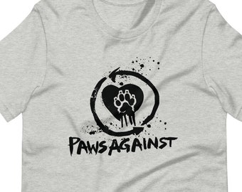 Rise Against | Paws Against Unisex T-Shirt | 2000s Punk Alternative Rock Emo Music Band Shirt | Shirt Him and Her