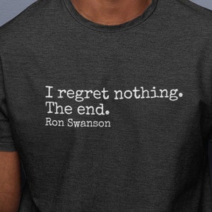 Camiseta con cita de Ron Swanson / Merchandising de Parks and Rec / Talla unisex para hombre y mujer
