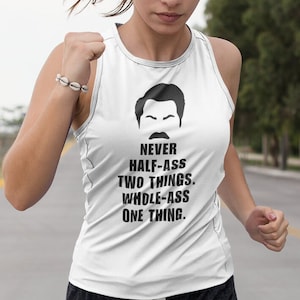 Parks and Rec Merch | Ron Swanson Quote T-Shirt | Womens | Ladies’ Muscle Tank