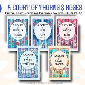 ACOTAR Stained Glass Book Covers: A Court of Thorns and Roses (Digital Download)