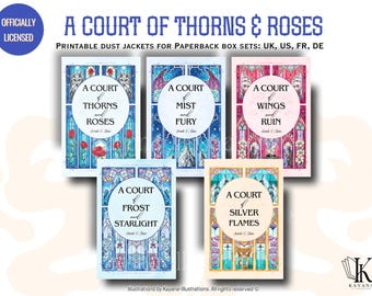 ACOTAR Stained Glass Book Covers: A Court of Thorns and Roses (Digital Download)