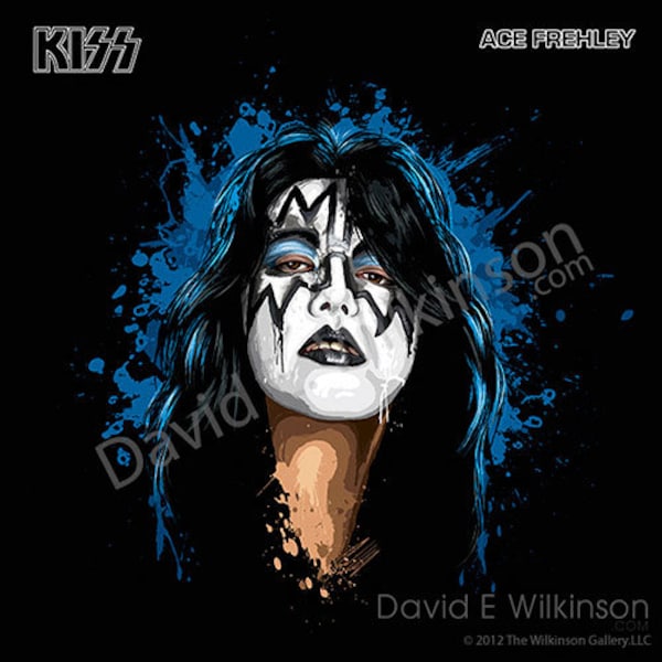 KISS Ace Frehley "The Spaceman" Art Giclee' by David E. Wilkinson