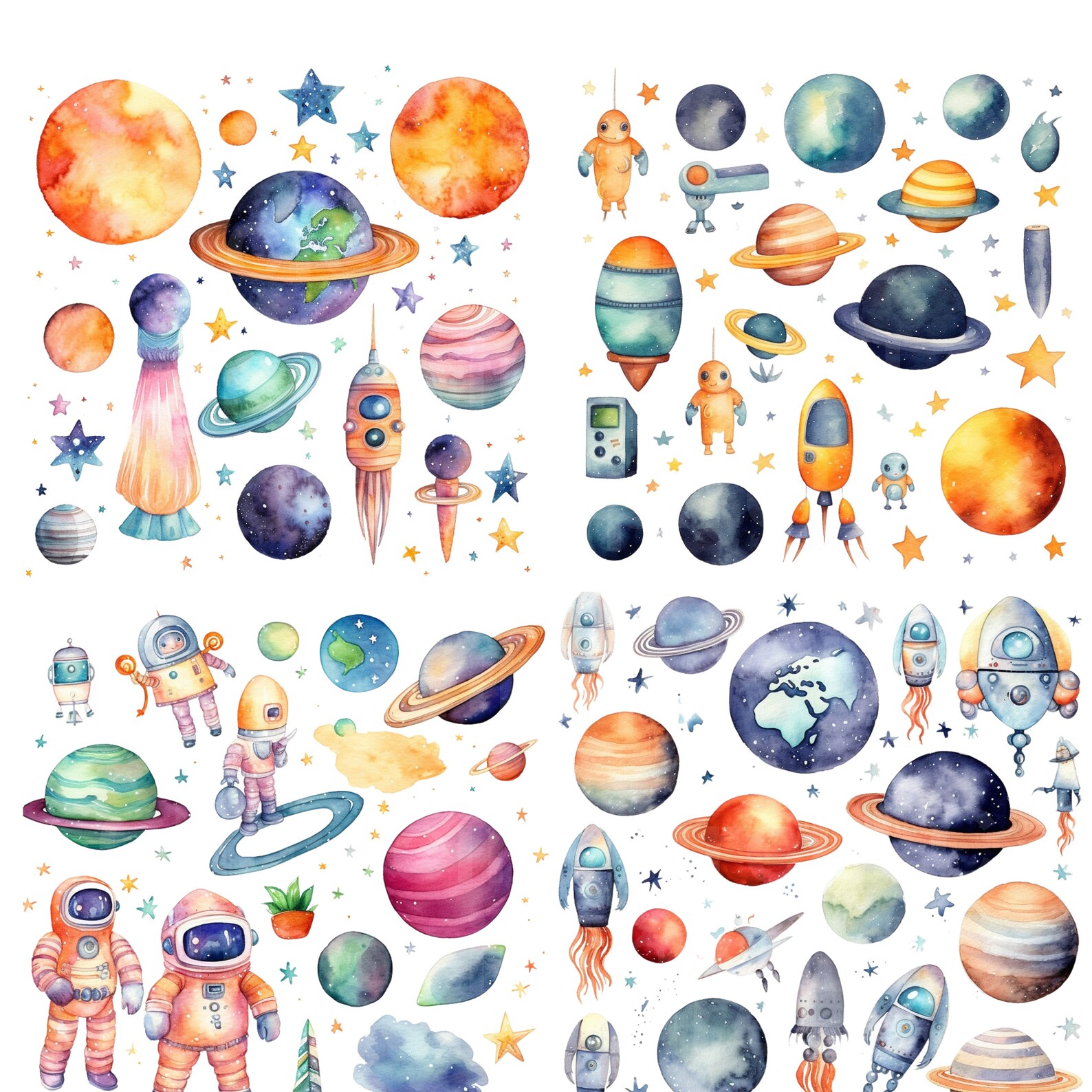 Space Png Storybook Png-birthday Party Png Craft Png Planets Png ...