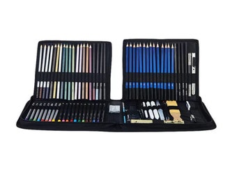 Arealer 83-Piece Professional Drawing Pencils and Sketch Art Supplies