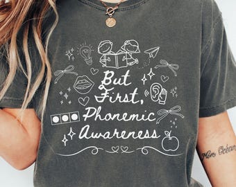 Comfort Colors® Reading Teacher Shirt, Phonemic Awareness T-Shirt, Science of Reading, Kindergarten Shirts, Literacy Specialist Coach Gift