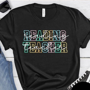 Reading Teacher Shirt, Reading Specialist T-Shirt, Reading Intervention Interventionist Gift, Appreciation Gifts for Teachers,Back to School