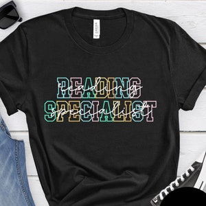 Reading Specialist Shirt, Reading Teacher T-Shirt, Reading Intervention Interventionist Gift, Appreciation Gifts for Teachers,Back to School
