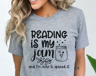 Reading is My Jam Shirt,Reading Teacher Shirt,Gift for Teacher,Reading Teacher gift,Bookworm T-Shirt,Intervention Teacher Shirt,Teacher Gift