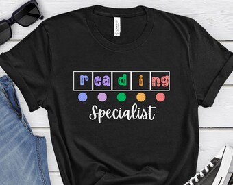 Reading Specialist Shirt,Reading Teacher Gift,Science of Reading,Specialist Intervention Teacher,Phonics Reading T-Shirt Tee,Literacy Coach