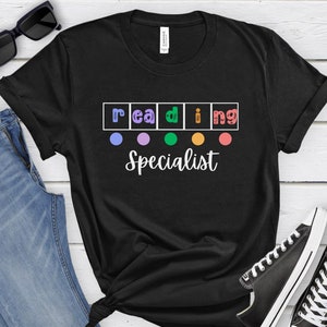 Reading Specialist Shirt,Reading Teacher Gift,Science of Reading,Specialist Intervention Teacher,Phonics Reading T-Shirt Tee,Literacy Coach