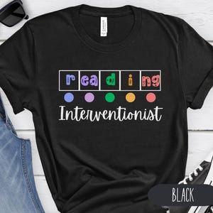 Reading Interventionist Shirt, Reading Teacher Gift, Science of Reading, Intervention Teacher, Phonics Reading T-Shirt Tee, Literacy Coach