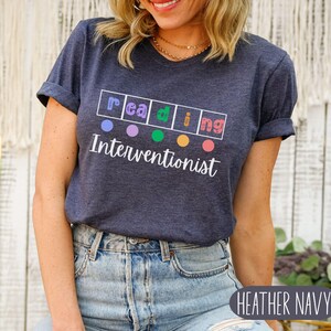 Reading Interventionist Shirt, Reading Teacher Gift, Science of Reading, Intervention Teacher, Phonics Reading T-Shirt Tee, Literacy Coach afbeelding 3