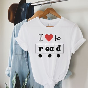 I Heart Reading Teacher Shirt - Science of Reading - Unisex Tee