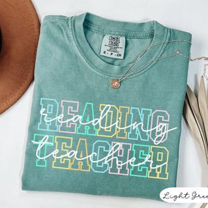 Comfort Colors® Reading Teacher Shirt, Reading Intervention Team Shirts, Interventionist Appreciation Gift, Back to School, Teachers Gifts