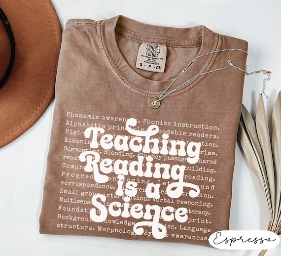 Comfort Colors Reading Teacher Shirt: Science of Reading Literacy Tee