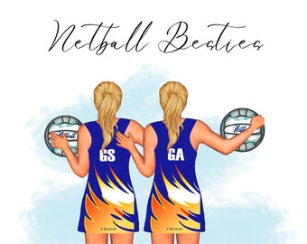 Netball Besties and Individual