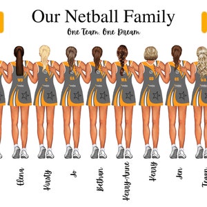 Personalised Netball Prints image 6