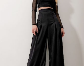 Palazzo Pants, Wide Leg Pants, High Waist Palazzo Pants, Dressy, Chic, Casual