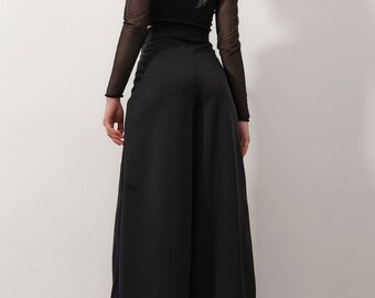 evening dress trousers Black Stretch Slim Fit Pants