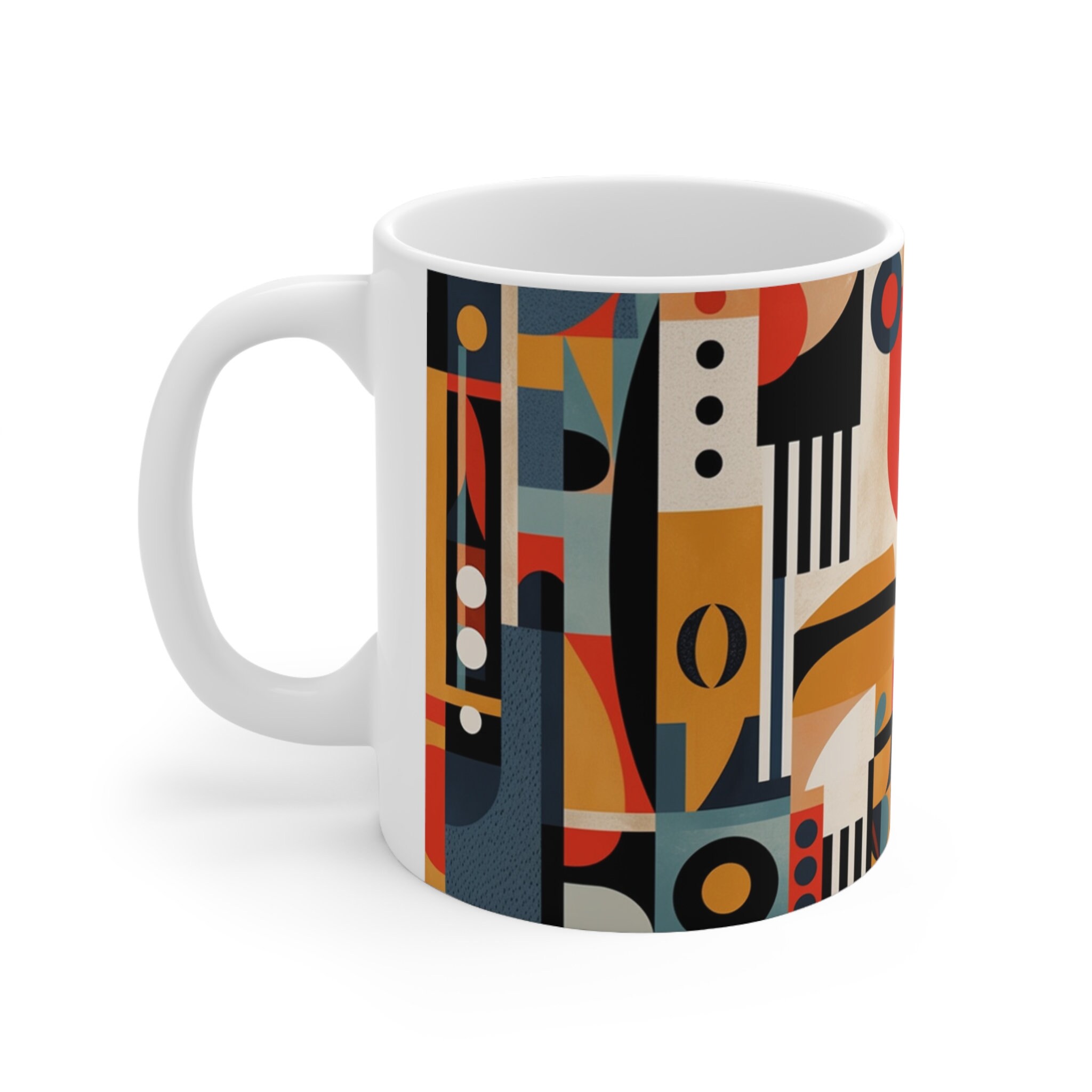 Tazza da caffè impilabile in ceramica nordica da 11 once con smalto opaco person